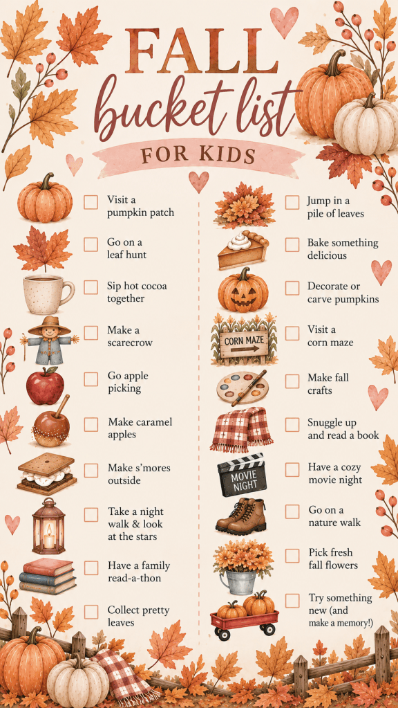 The Perfect Fall Bucket&nbsp;List!